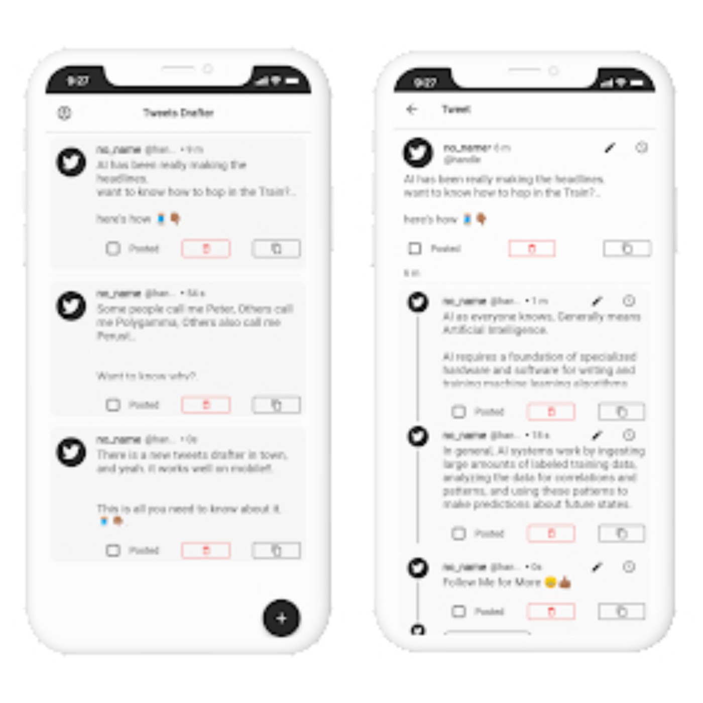 Tweet Draft Mobile App